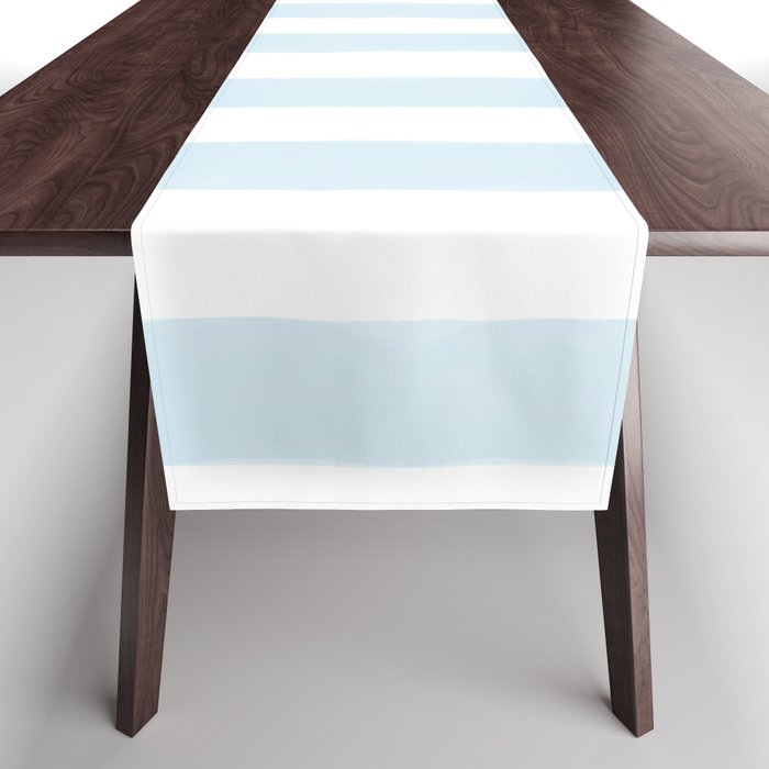 Blue Cabana Stripe Table Runner