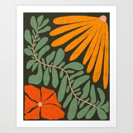 Plant pattern Art Print