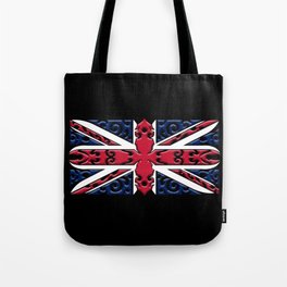 Union Jack British Flag Ornamental Style Tote Bag