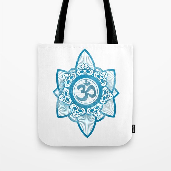 Ohm - Yoga Print Tote Bag