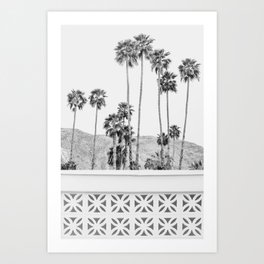 Breeze Block - Palm Springs Black and White Photography Art Print