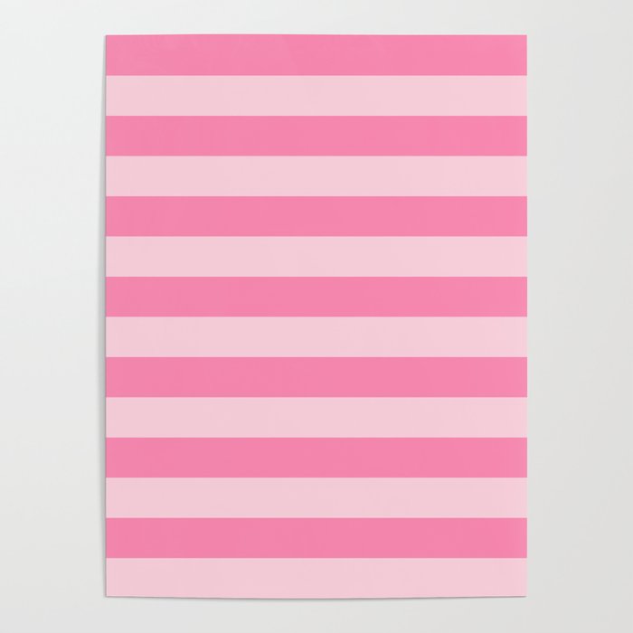 Pink Stripes Poster