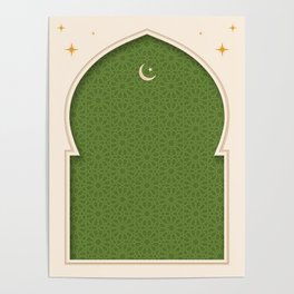 Mihrab - Light Green Poster