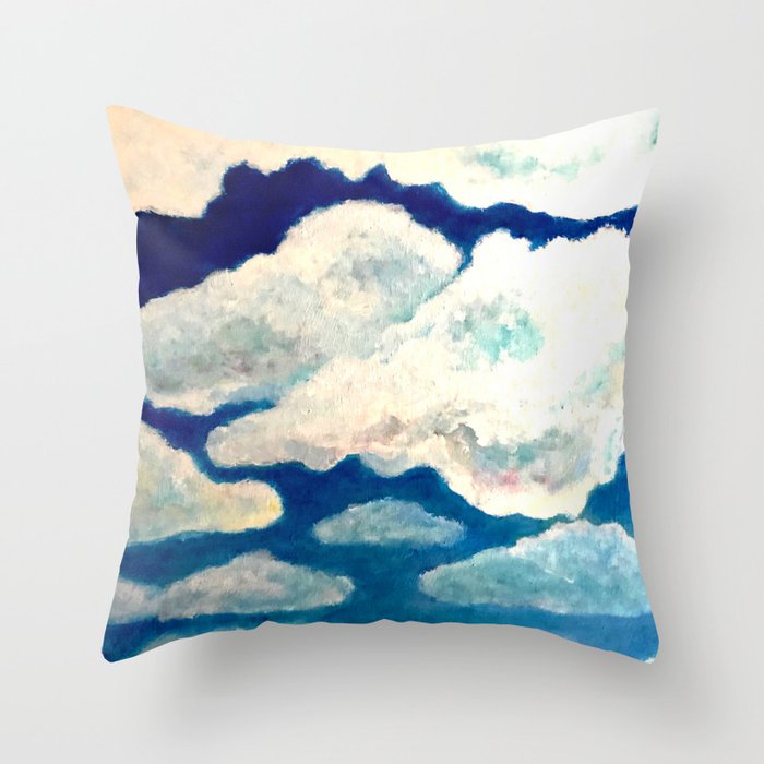 Some clouds Throw Pillow