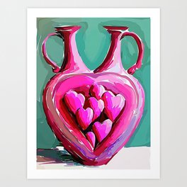 Hearts Inseparable Art Print