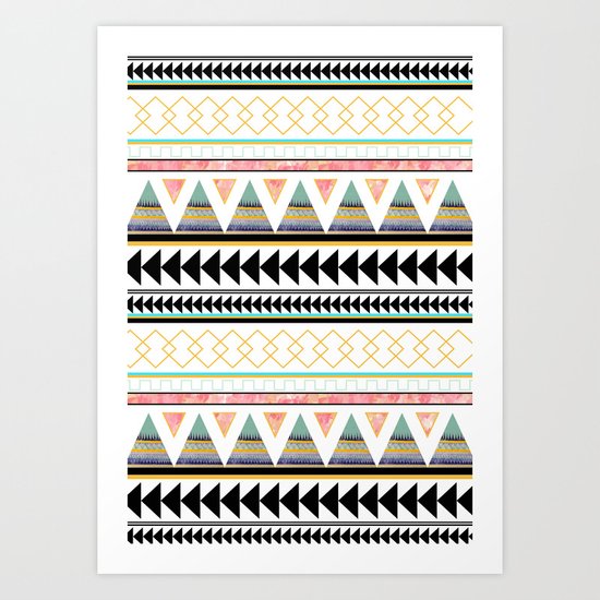 Aztec 3 Art Print