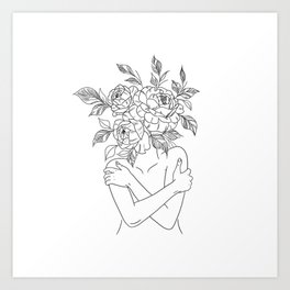 Floral Tattoo Art Prints For Any Decor Style Society6,How To Draw A Baseball Field Easy