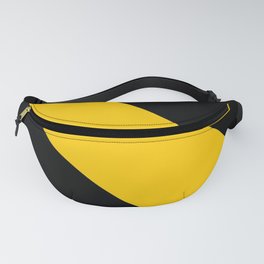 Oblique dark and yellow Fanny Pack