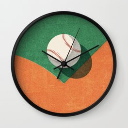 BALLS / Baseball Wall Clock
