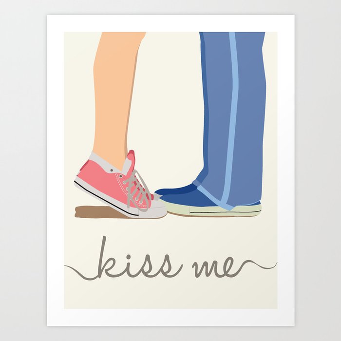 Kiss me Art Print
