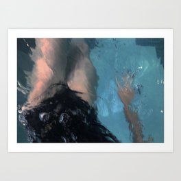 Midnight Swim Art Print