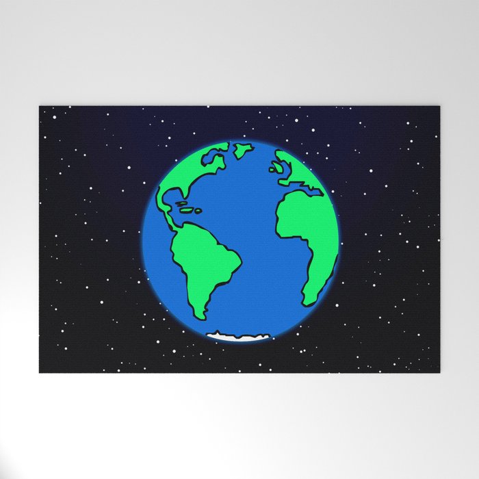 Earth and space Welcome Mat