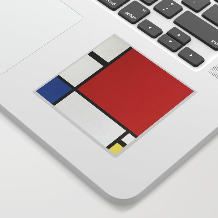 color block piet mondrian Sticker