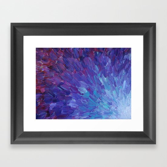 Scales Of A Different Color Abstract Acrylic Painting Eggplant