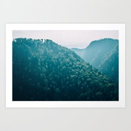 Blue Mountains | Mountain Haze Landscape | Woods Art Print