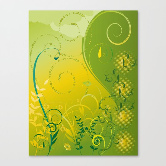 Field near the Village Canvas Print