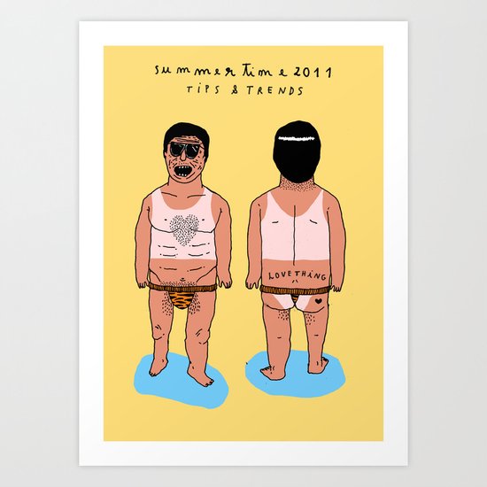 SUMMERTIME tips & trends Art Print