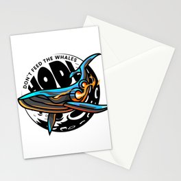 Don't Feed the Whales Bitcoin HODL Stationery Card