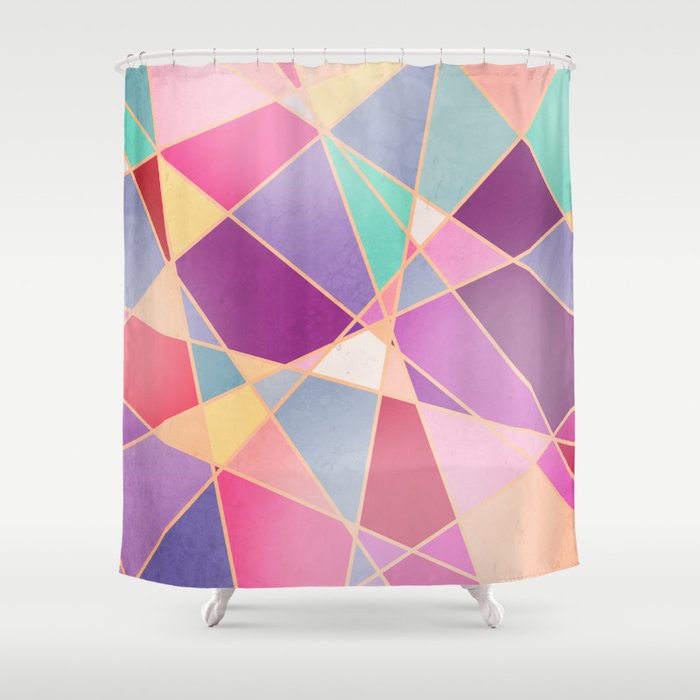 STAINED GLASS WINDOW Shower Curtain
