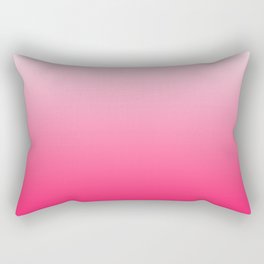 White and Warm Pink Gradient 045 Rectangular Pillow