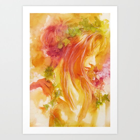 Autumn leaves Art Print