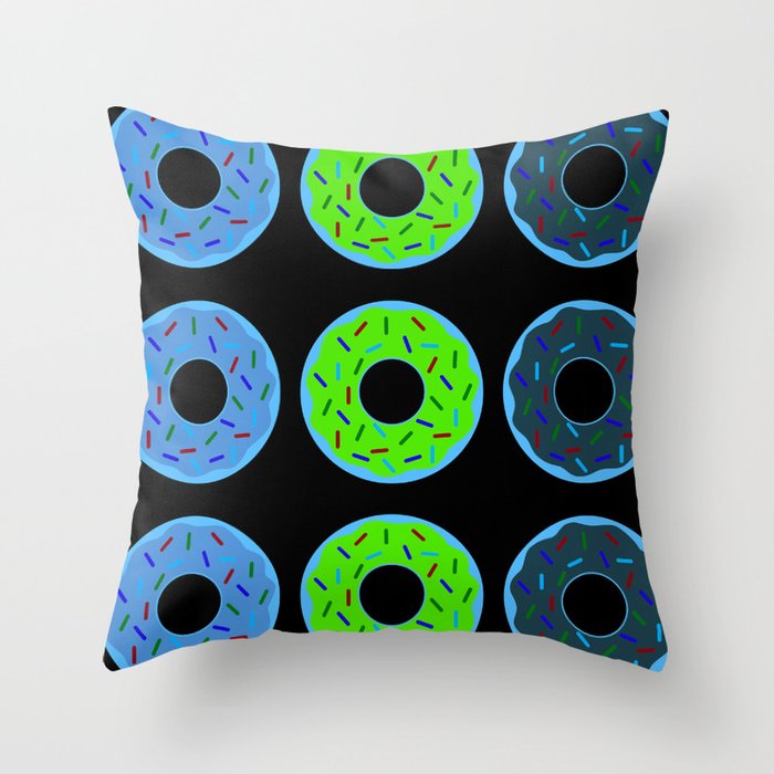donuts everywhere Throw Pillow