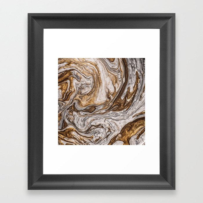 Metallic Marble Texture 01 Framed Art Print