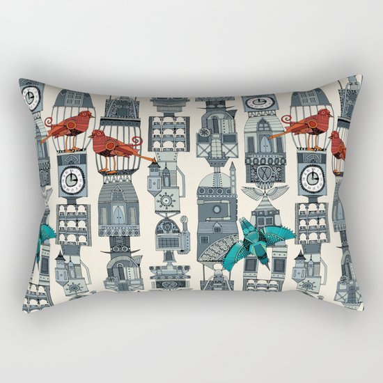 steampunk towers Rectangular Pillow