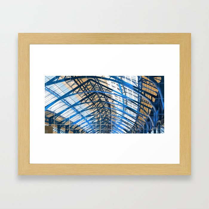 Brighton Railway station roof Framed Art Print