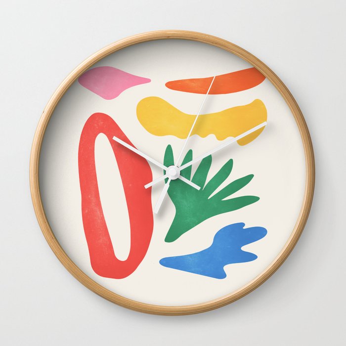 Collage I: Matisse Color Series | Mid-Century Edition Wall Clock