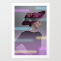 la femme au chapeau 2 Art Print by Sébastien BOUVIER  Society6