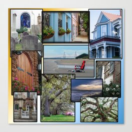 Charleston collage Canvas Print