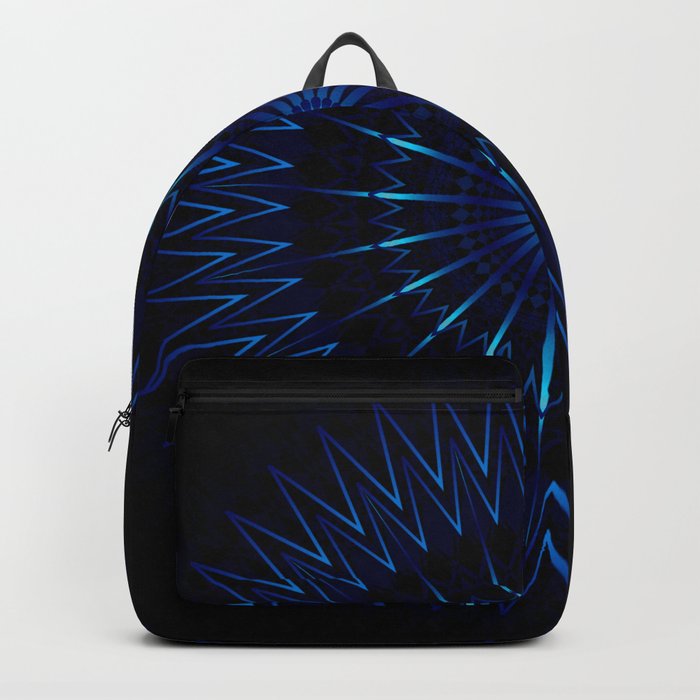 Blue Light Mandala Backpack