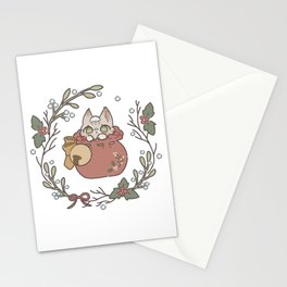 The Jolly Kitten's Out Of The Bag Stationery Card