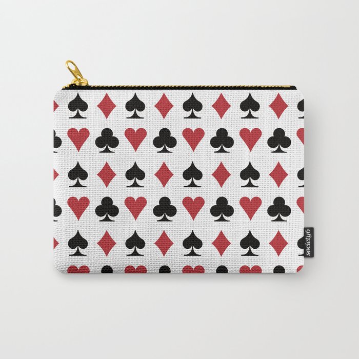 Playing Card Suit Symbols Carry-All Pouch