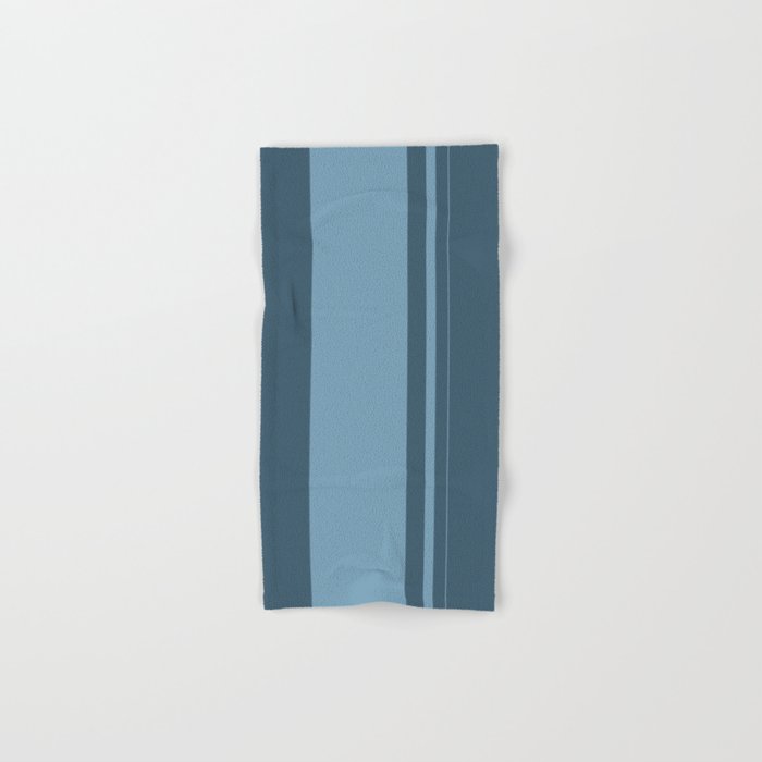 3 Stripes Cerulean Blue Hand & Bath Towel