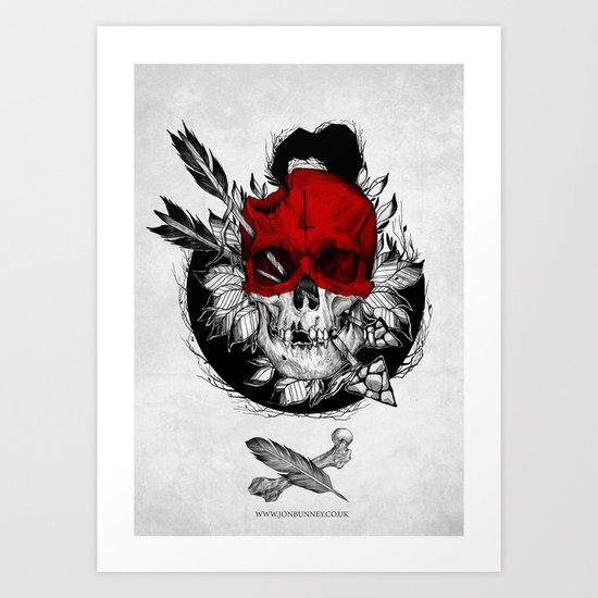 Arrow to the head Art Print