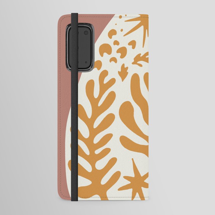 Matisse Inspired Organic Coral Shapes Android Wallet Case