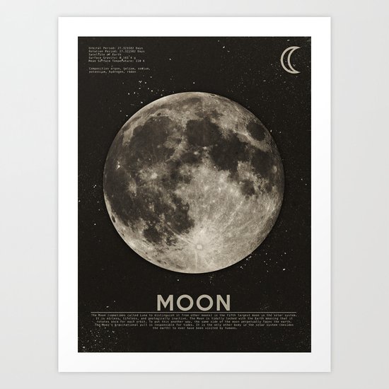 The Moon Art Print