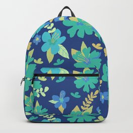 Blue Hibiscus Backpack