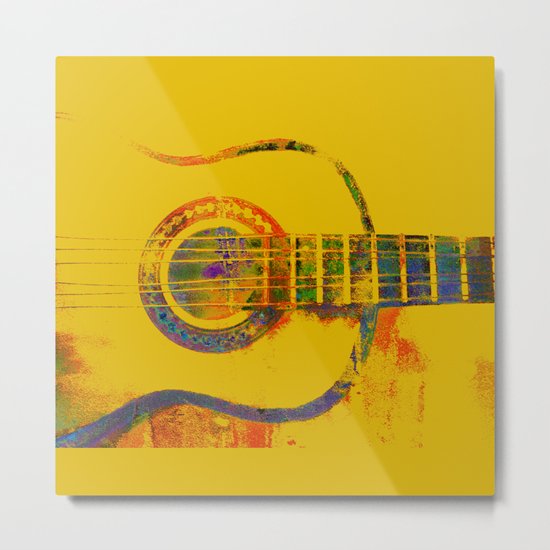 Guitar Colours Metal Print