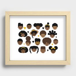 Girls and Boys Recessed Framed Print
