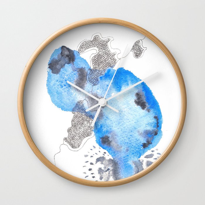  Doodle Art Abstract Art Micron Art Design | 170412 Telomeres Healing 19 Wall Clock