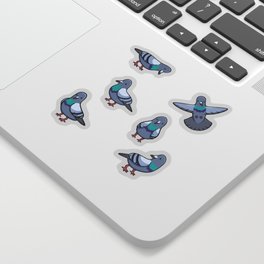 Pretty Pigeons Sticker