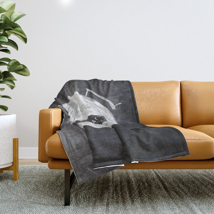 you are what you listen to, BLACK Throw Blanket