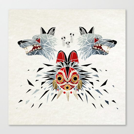 mononoke princess Canvas Print
