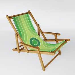 Retro Geometric Abstract Gradated Design 524 Sling Chair