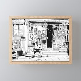 tokyo drinker Framed Mini Art Print