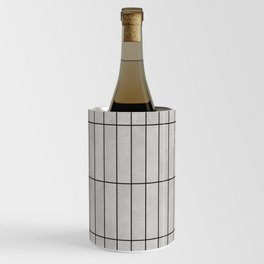Rectangular Grid Pattern - Grey Wine Chiller