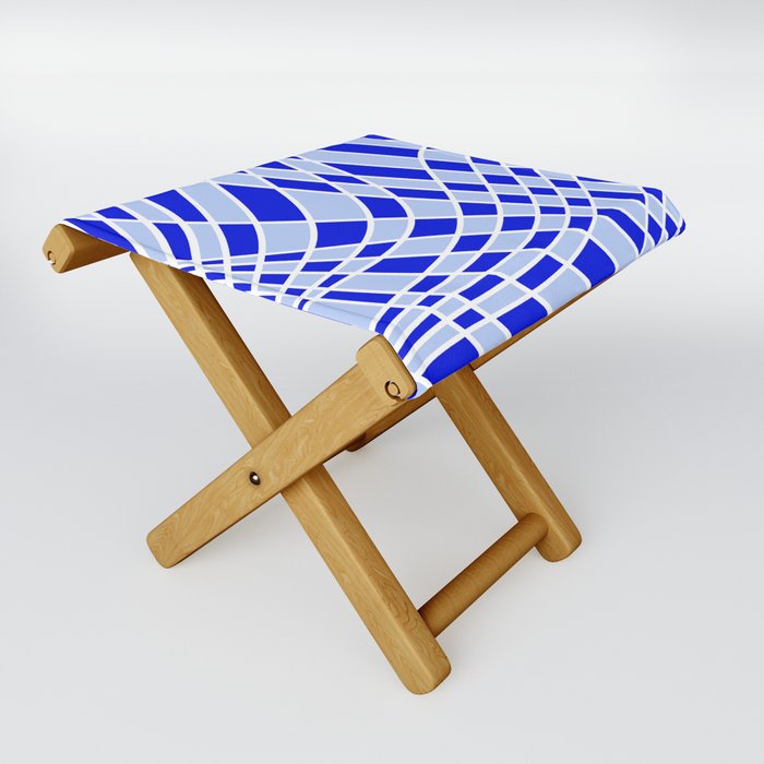Abstract pattern - blue. Folding Stool